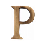 M Marcus Heritage Brass Letter P - Pin Fix 51mm